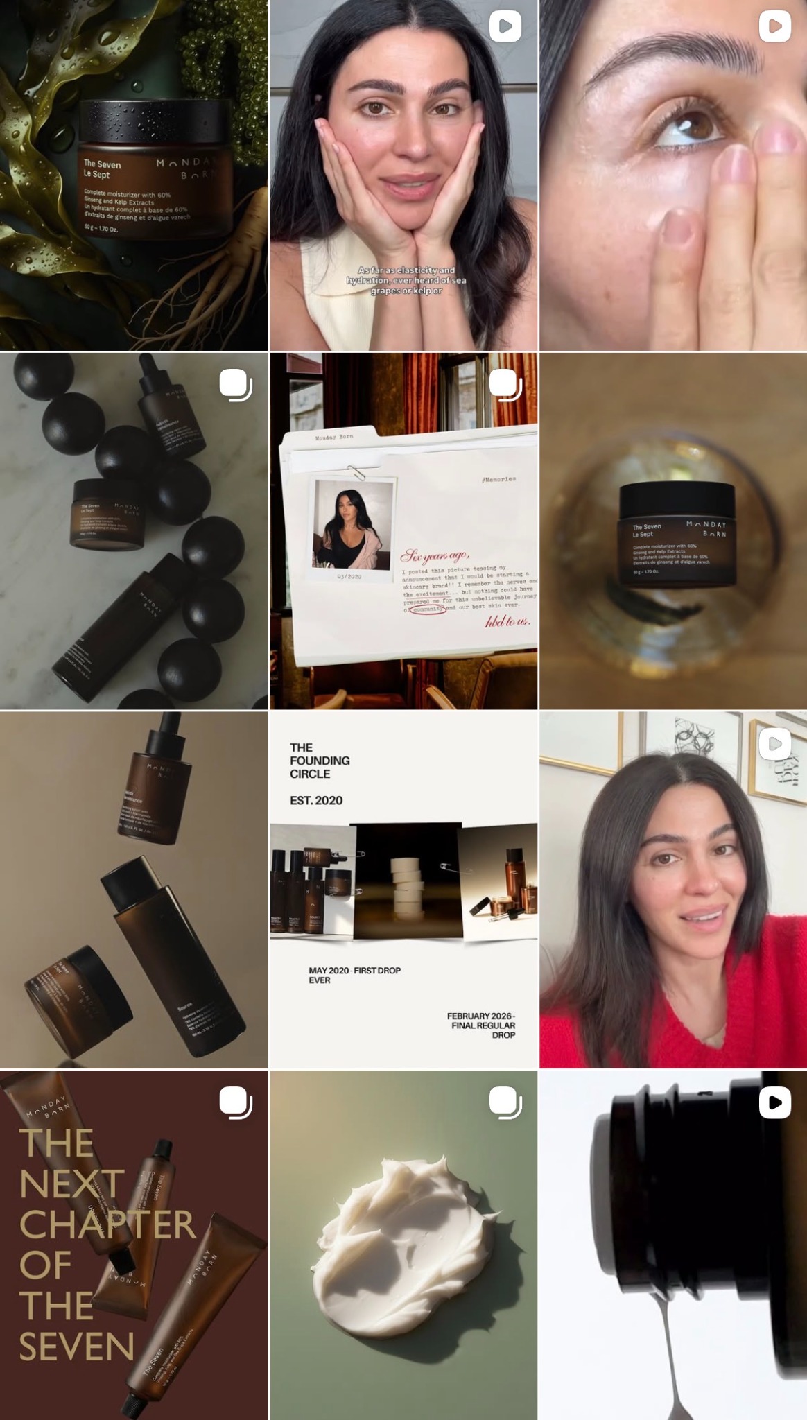 Monday Born social content system and Instagram feed direction